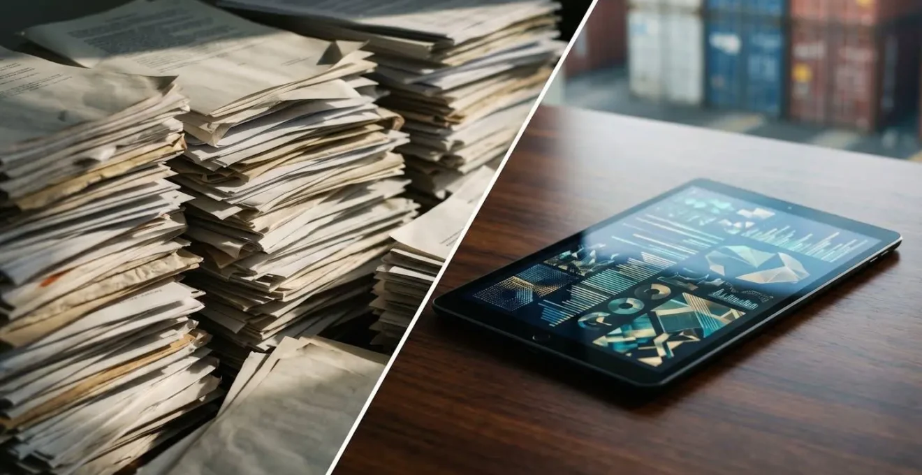 Digital documentation workflow replacing manual paperwork processes in export operations