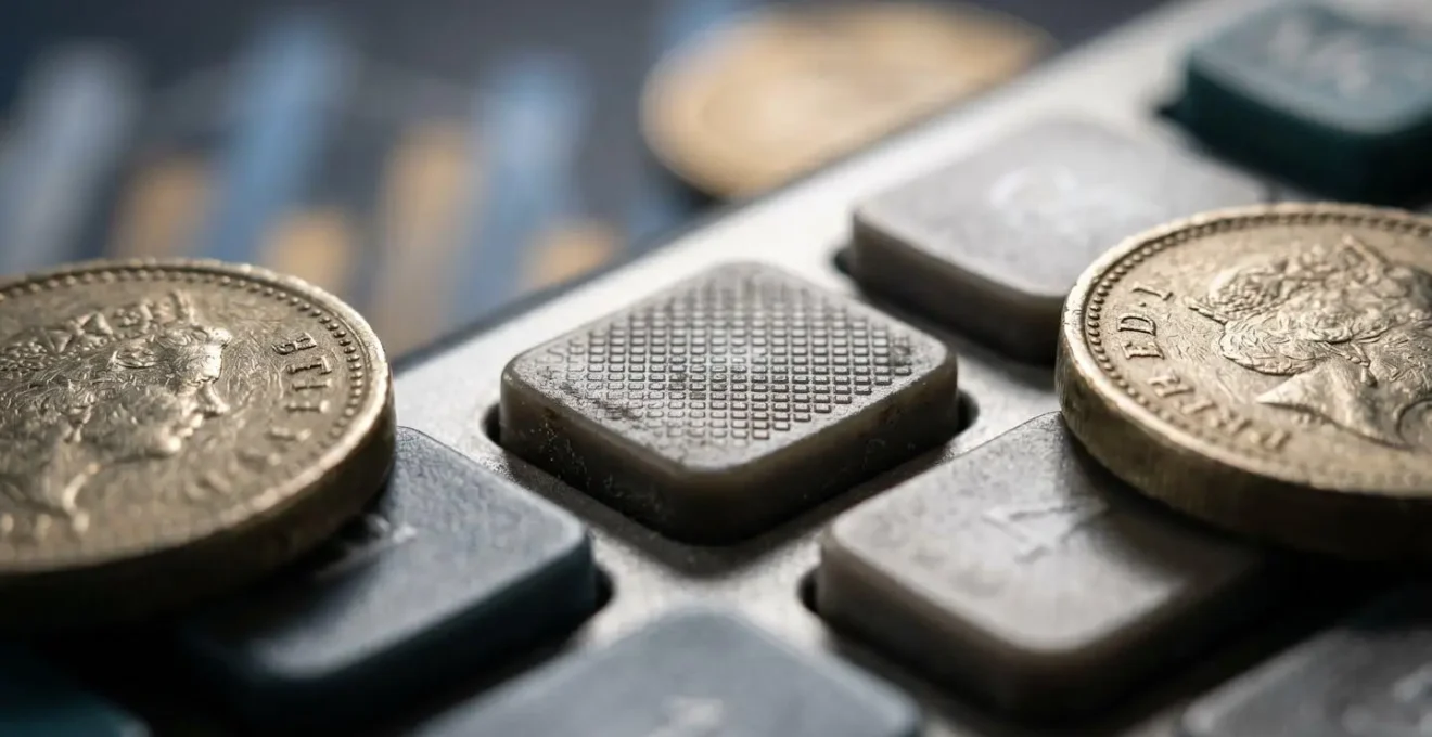 Macro shot of precision financial analysis tools representing value transformation